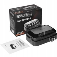 Gofrownica na 2 duże gofry regulacja temperatury mocna 2200w KD4107