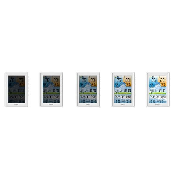 Stacja pogodowa z wyświetlaczem BD-906 biała zdjęcie 4