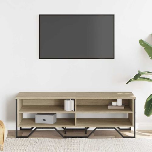 Szafka pod TV, dąb sonoma, 122x34x41 cm materiał drewnopochodny na Arena.pl