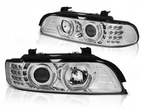 LAMPY REFLEKTORY DO BMW E39 OD 1995 DO 2003 Roku DAYLIGHT CHROME na Arena.pl