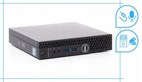 Komputer Dell Optiplex 3050 Micro i5 6GEN 8GB 256GB SSD Win10 Pro Mały Mini na Arena.pl