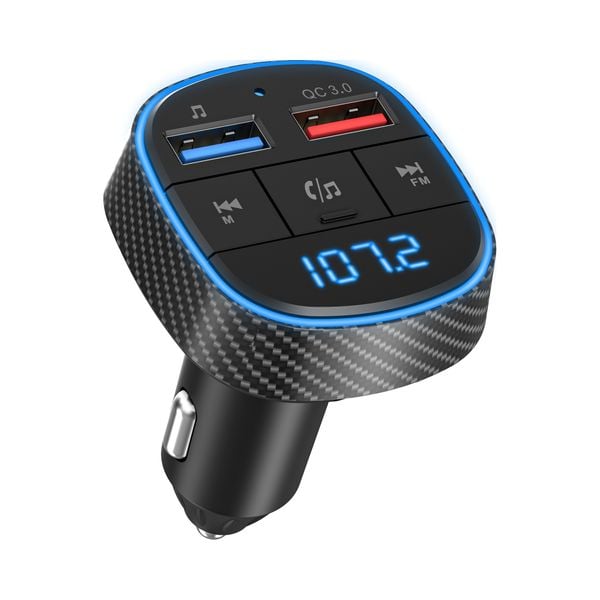 Transmiter FM BT z ŁADOWARKA USB Bluetooth zdjęcie 1