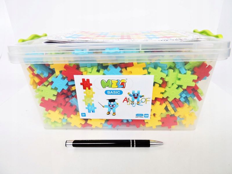 KLOCKI MELI BASIC LITERY EDU 1200SZT zdjęcie 1