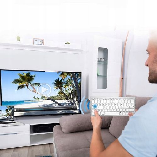 KLAWIATURA BEZPRZEWODOWA BLUETOOTH MEMBRANOWA SMART TV PC IOS ANDROID WIN na Arena.pl