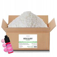 WOSK SOJOWY Do Świec 5kg Płatki 100% Naturalny + Barwnik GRATIS