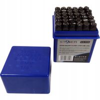 Numeratory litery i cyfry 6 mm zestaw 36 el. stal hartowana Stoner S12101