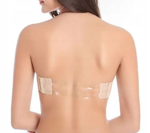 BIUSTONOSZ BARDOTKA PUSH UP BEZ RAMIĄCZEK FISZBIN SILIKONOWY TYŁ DAMSKI B na Arena.pl