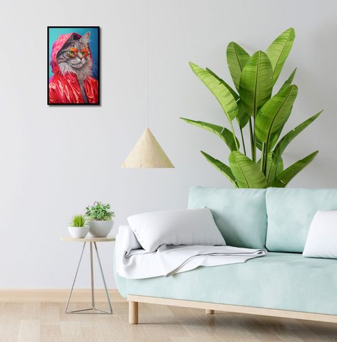 Plakat 30x45cm Kot w Stylu na Arena.pl
