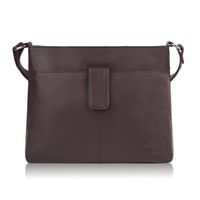 torebka damska listonoszka skórzana na ramię brązowa paolo peruzzi e-27-br