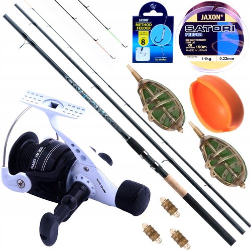 Zestaw METHOD FEEDER- Wędka Kołowrotek + akc JAXON na Arena.pl