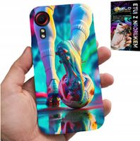 ETUI DO SAMSUNG GALAXY XCOVER 7 - PIŁKA NOŻNA FOOTBALL PIŁKARZE + SZKŁO