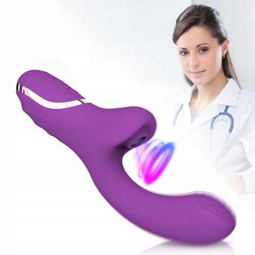 ORGAZMOWY SILIKONOWY SEX WIBRATOR PUNKTU G SSĄCY ŁECHTACZKĘ na Arena.pl