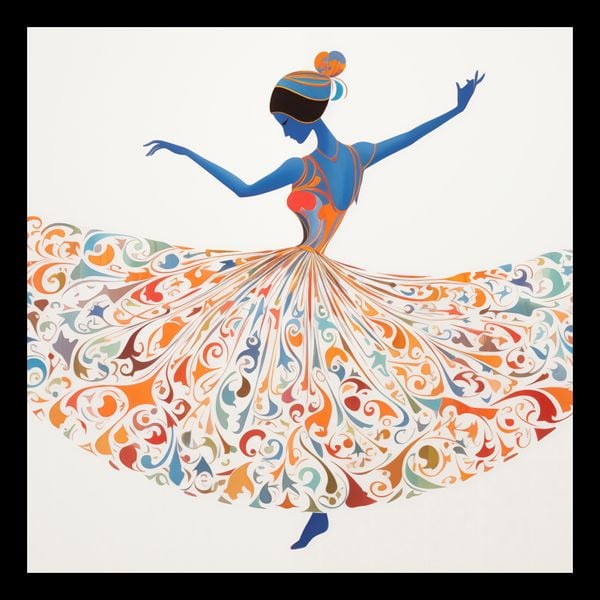 Plakat 30x30cm Wirująca Balerina zdjęcie 2