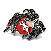 Guts | 4 cm | Metal | Przypinka Anime | Berserk