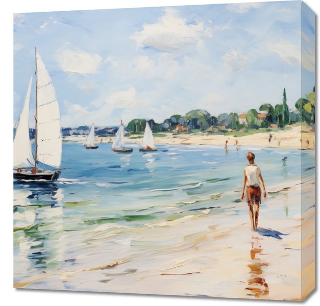 Obraz 60x60cm Życie na Brzegu zdjęcie 1