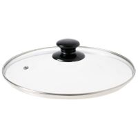 Pokrywa pokrywka szklana żaroodporna 32 cm uniwersalna do garnka patelni uchwyt tworzywo