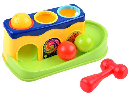 KOLOROWY WBIJAK Z PIŁKAMI GRA DLA MALUCHA na Arena.pl
