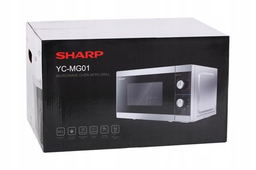 Kuchenka mikrofalowa wolnostojąca Sharp 800W grill 1000W 20L na Arena.pl