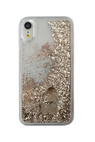GUESS LIQUID GLITTER - iPhone XR - GOLD na Arena.pl