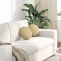 Poduszki na siedziska 2 pcs Szary zielony Ø 30 cm