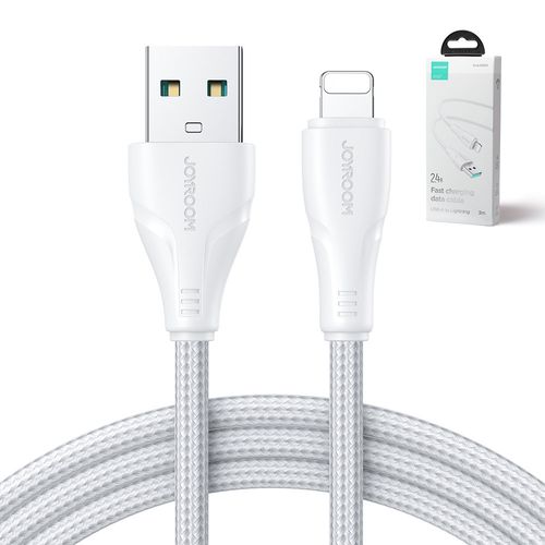 przewód kabel iphone surpass series usb - lightning 2.4 3m biały na Arena.pl