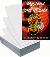 Ulotki A5 reklamowe firmowe 5000szt projekt w cenie KUCHNIA ORIENTALNA