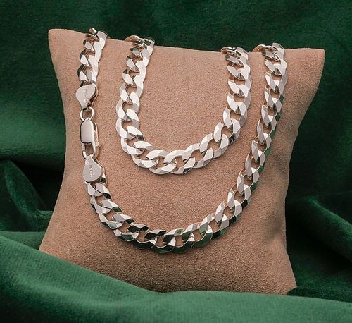 Łańcuszek Męski Srebrny 925 Pancerka Pełny Diamentowany 6,20 mm Solidny na Arena.pl