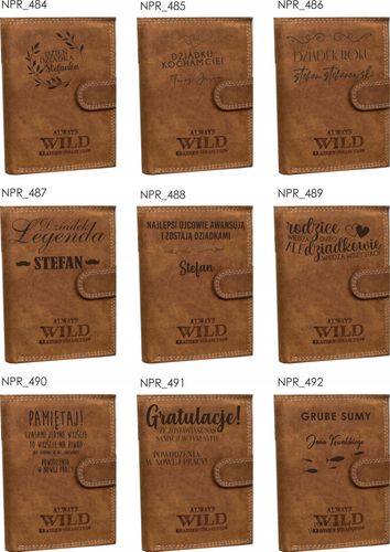 Portfel dla TATY twój tekst imię JAKOŚĆ grawer PL na Arena.pl