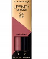 max factor lipfinity 016 glowing - trwała pomadka 2w1 do ust 24h