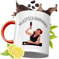 Kubek Pomarańczowy Dla Barmana Prezent Z Nadrukiem Ze Zdjęciem