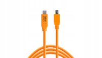 Kabel Tether Tools Pro USB-C 2.0 Mini B 4,6m CUC2415-ORG