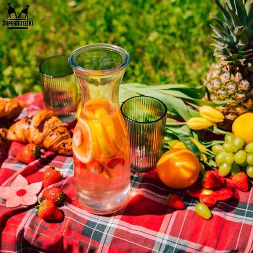 5 SZTUK KARAFKA DZBANEK NA WODĘ KARAFKI NA WODĘ SOKI LEMONIADĘ NAPOJE 1L na Arena.pl