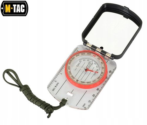 Kompas mapowy kartograficzny z lusterkiem M-Tac Small na Arena.pl