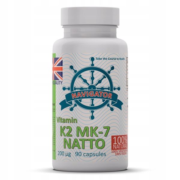 Suplement diety Navigator Supplements witamina k2 200 mcg kapsułki 90 szt. zdjęcie 4