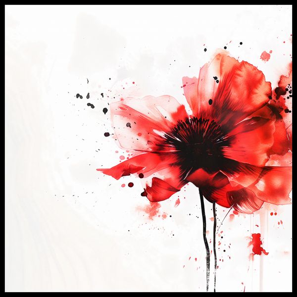 Plakat 90x90cm Płynna Akwarela zdjęcie 2