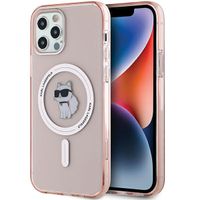 Etui Karl Lagerfeld do iPhone 12, iPhone 12 Pro, Różowy, MagSafe
