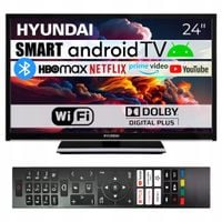 Telewizor SMART Android TV WiFi BT HYUNDAI 24'' HD HDR LAN PC Ci APLIKACJE