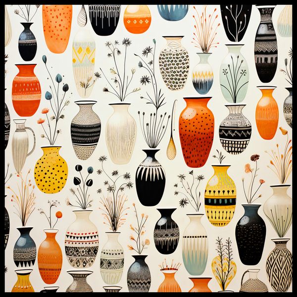 Plakat 60x60cm Symfonia Wazonów zdjęcie 2