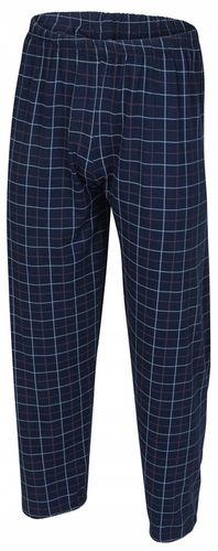 BAWEŁNIANA PIŻAMA MĘSKA DŁUGI RĘKAW KLASYCZNA KRATA na Arena.pl