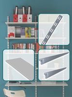 listwa ścienna podwójna braket platinum 50cm - g-140-6005