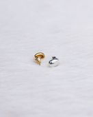 posrebrzane kolczyki małe łezki z kolekcji oliwciaks (p24/wio/61ag)