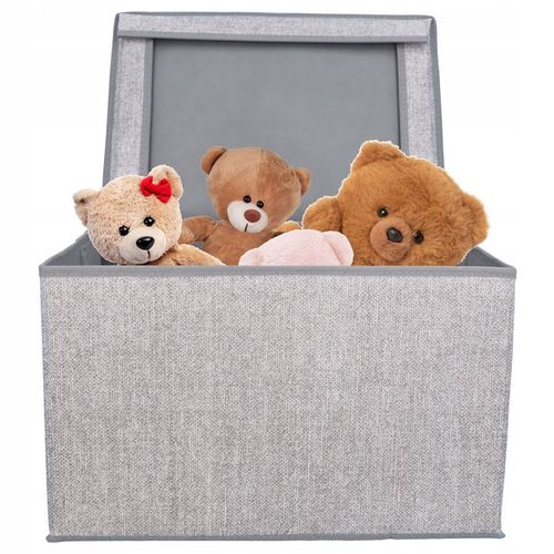 POJEMNIK TEKSTYLNY 40X30X25 CM DO PRZECHOWYWANIA PUDEŁKO ORGANIZER DO na Arena.pl