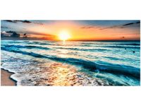 OBRAZ ZACHÓD SŁOŃCA PLAŻY CANCUN