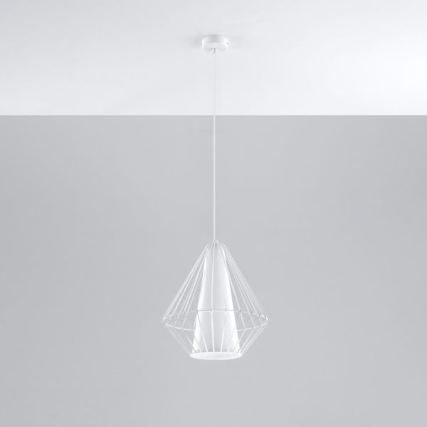 Lampa wisząca DEMI biała zdjęcie 2