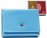 elegancki portfel damski ze skóry naturalnej - peterson