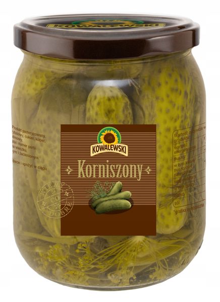 Kowalewski Ogórki korniszony 540 g zdjęcie 1
