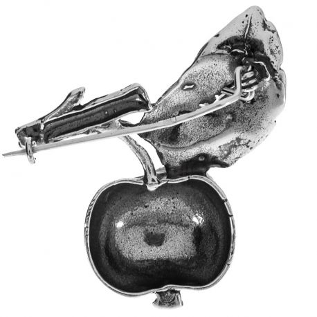 SREBRNA BROSZKA JABŁKO SREBRO PRÓBY 925 na Arena.pl