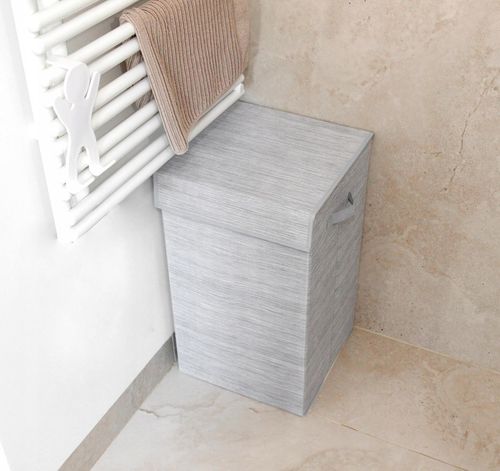 Kosz na pranie 74 l z pokrywą duży pojemnik na bieliznę przenośny na Arena.pl