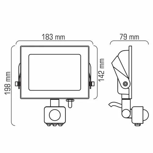 Naświetlacz LED 50W=280W 5052lm Halogen Reflektor Slim Lampa Czujnik Ruchu na Arena.pl