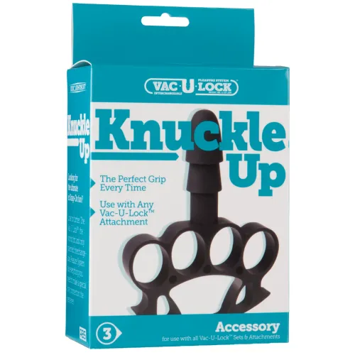 doc johnson knuckle up - adapter vac-u-lock z paskiem, czarny na Arena.pl